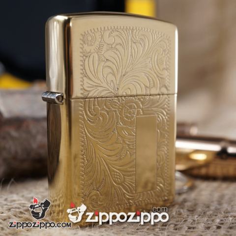 Bật lửa zippo cổ Venetian Brass sản xuất năm 1995