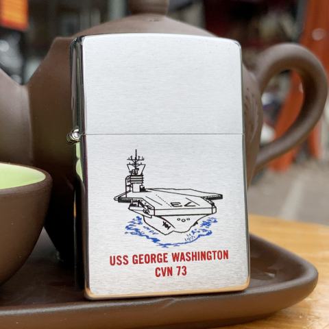 Bật Lửa Zippo Đời La Mã Tàu Chiến USS George Washington (CVN-73) 1999