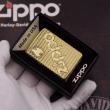 Bật lửa Zippo đồng khối khắc chữ Zippo nổi bản amor