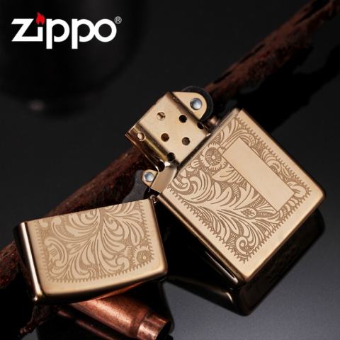 Bật Lửa Zippo đồng vàng hoa văn Ý - Zippo 352B – Zippo Venetian Brass