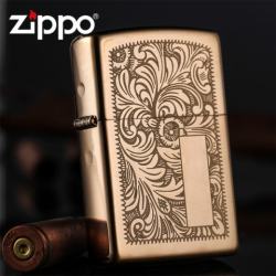 Bật Lửa Zippo đồng vàng hoa văn Ý - Zippo 352B – Zippo Venetian Brass - Mã SP: ZPC0357