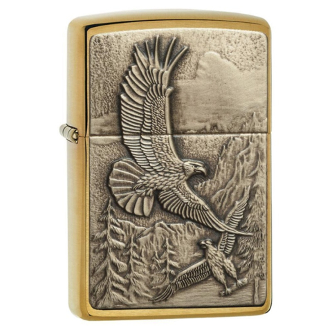 Bật lửa Zippo khắc đại bàng săn mồi - SKU 20854