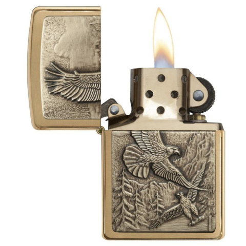 Bật lửa Zippo khắc đại bàng săn mồi - SKU 20854