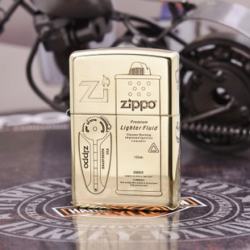 Bật Lửa Zippo Khắc Phụ Kiện Xăng Đá Lighter Fluid Bản Amor - Mã SP: ZPC2639-169