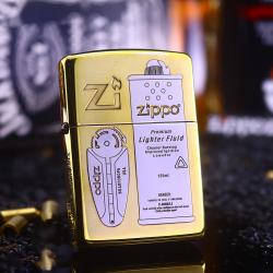 Bật Lửa Zippo Khắc Phụ Kiện Xăng Đá Lighter Fluid Bản Hai Màu Armor - Mã SP: ZPC2639-167