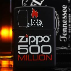 Bật Lửa Zippo Màu Đen Zippo 500 Million - Mã SP: ZPC2255