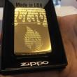 Bật Lửa Zippo Màu Đồng Bóng Khắc Logo Zippo