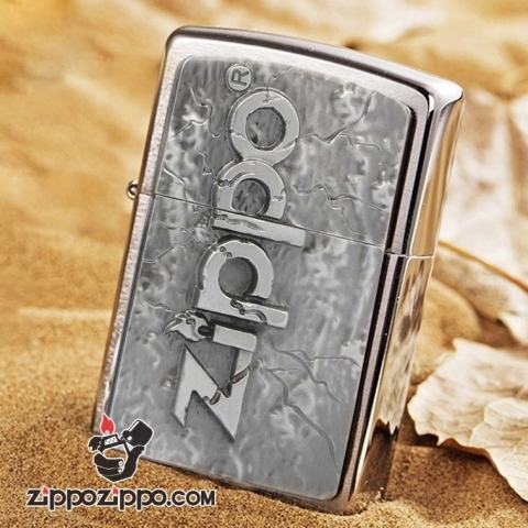 Bật lửa Zippo phiên bản Châu Âu chữ Zippo rạn nứt