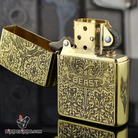 Bật lửa Zippo phiên bản khắc đồng Codex Gigas Armor