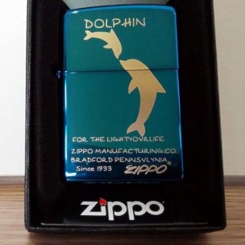 Bật lửa Zippo phiên bản Original in hình cá heo