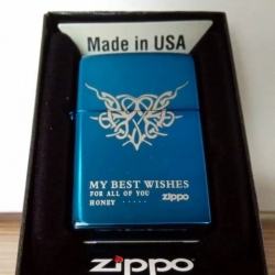 Bật lửa Zippo phiên bản Original tái bản huy hiệu trái tim - Mã SP: ZPC0617