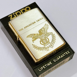 Bật Lửa Zippo Sản Xuất Năm 1994 Chủ Đề Chim Mỹ Demi Vàng - Mã SP: ZPC04042