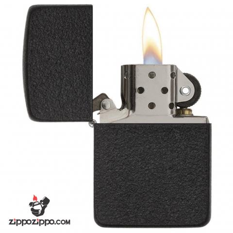 Bật Lửa Zippo 1941 Sơn Tĩnh Điện Đen Nhám - SKU 28582 – Zippo 1941 Replica Black Crackle Lighter