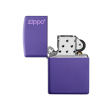 Bật Lửa Zippo Sơn Tĩnh Điện Màu Tím - Logo Zippo SKU 237ZL – Zippo Purple Matte Zippo Logo