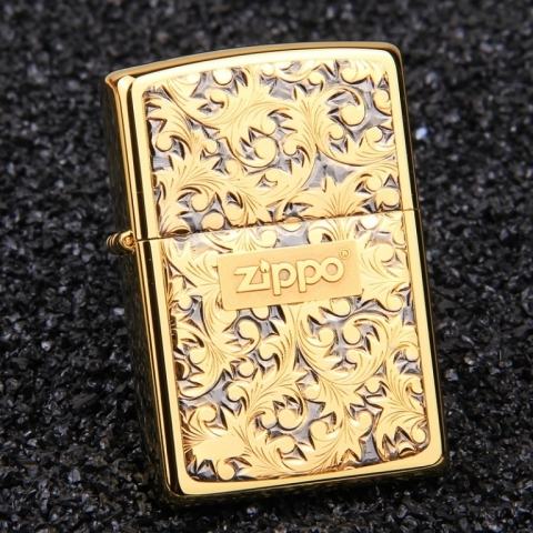 Bật lửa Zippo trạm khắc hoa văn Silver Wind Arabesque