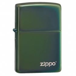 Bật Lửa Zippo Phủ Bóng Màu Xanh Lá - Logo Zippo SKU 28129ZL – Zippo Chameleon with Zippo Logo - Mã SP: ZPC0191