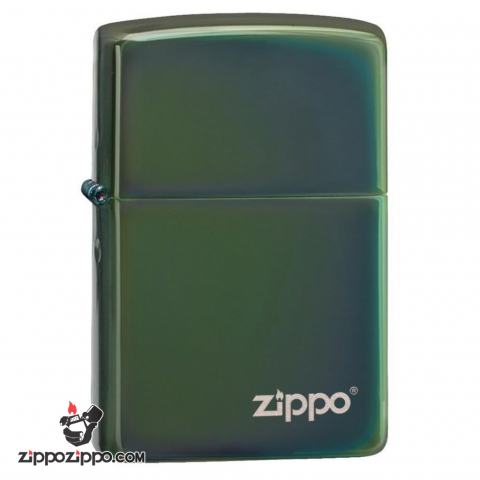 Bật Lửa Zippo Phủ Bóng Màu Xanh Lá - Logo Zippo SKU 28129ZL – Zippo Chameleon with Zippo Logo
