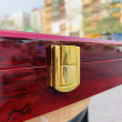 Tủ gỗ mini trưng bày Zippo loại 18 chiếc màu nâu đỏ