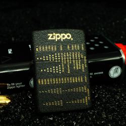 Zippo 236 Đen Nhám Khắc Các Đời Năm Sản Xuất - Mã SP: ZPC2507