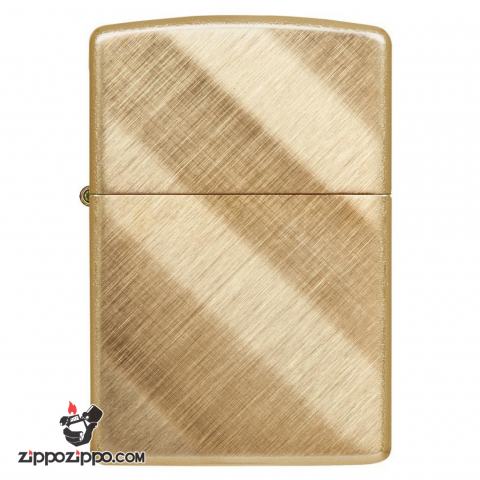 Bật Lửa Zippo Đồng Vân Sọc Chéo - SKU 29675 – Zippo Diagonal Weave Brass