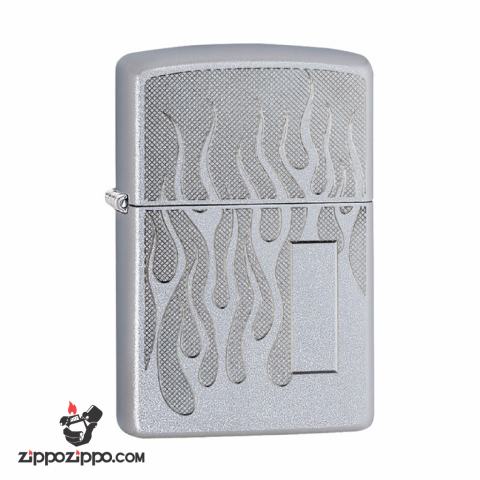 Zippo 29910 - Fire flames Design Lighter Chrome