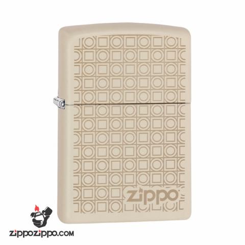 Zippo 29923 - Round Square Design Cream Matte
