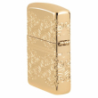 Zippo 46301 Hoa Văn Cỏ Bốn Lá Mạ Vàng MultiCut
