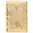 Zippo 46301 Hoa Văn Cỏ Bốn Lá Mạ Vàng MultiCut