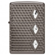 Zippo 46316 – Zippo Armor MultiCut Diamond Pattern with Crystals Black Ice