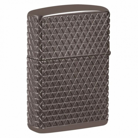 Zippo 46316 – Zippo Armor MultiCut Diamond Pattern with Crystals Black Ice