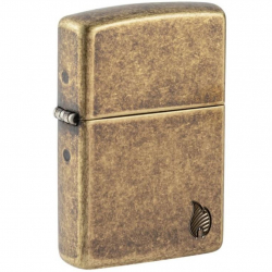 Zippo 46400 – Zippo Armor® Deep Carved Flame Antique Brass - Mã SP: ZPC4282