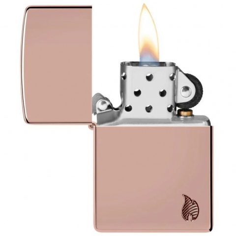 Zippo 46401 – Zippo Armor® Deep Carved Flame High Polish Rose Gold