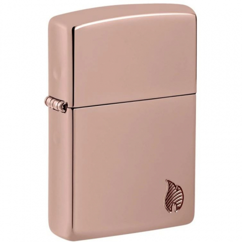 Zippo 46401 – Zippo Armor® Deep Carved Flame High Polish Rose Gold