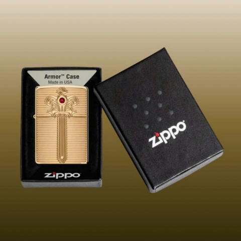 Zippo 46737 – Zippo Armor Royal Saber High Polish Brass