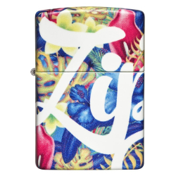 Zippo 49436 –  Zippo Logo Cách Điệu Trên Nền Hoa Cỏ - Mã SP: ZPC4244