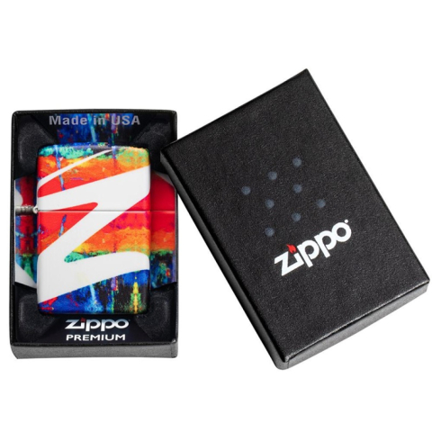 Zippo 49682 –  Zippo Họa Tiết Chữ Z Tan Chảy