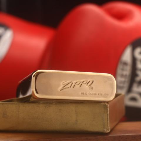 Zippo Bọc Vàng  1960s – 10K Gold Filled – Bọc Vàng 10K – Hoa Văn Shimmer