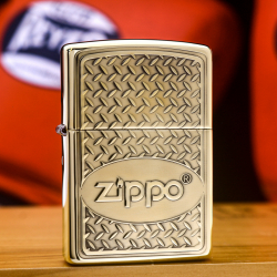 Zippo Chính Hãng Đồng Khối Khắc Logo Zippo Nổi - Mã SP: ZPC3248 