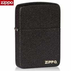 Bật Lửa Zippo 1941 Sơn Tĩnh Điện Đen Nhám - Logo Zippo SKU 28582 - Zippo Replica 1941 Black Crackle LOGO - Mã SP: ZPC0319ZL