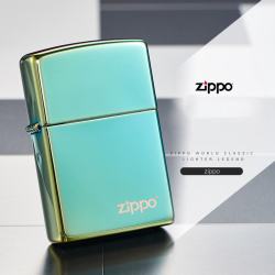 Bật Lửa Zippo Sơn Màu Xanh Lá Trà -Logo Zippo SKU 49191ZL – Zippo High Polish Teal Logo Zippo - Mã SP: ZPC2887