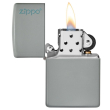 Zippo Classic Flat Grey Zippo Logo – 49452Zl