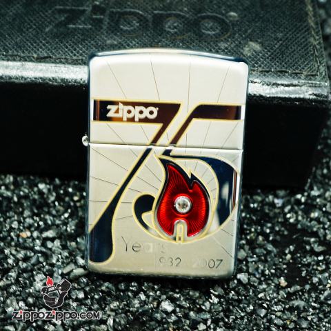 Zippo cổ 75 năm (1932-2007) bản Armor Limited USA