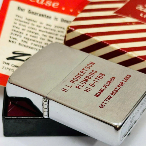 Zippo Cổ  Đời 7 Chấm Sản Xuất Năm 1956 Mới Chưa Lên Lửa