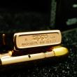 ZIPPO CỔ ĐỒNG NGUYÊN KHỐI BẢN XƯỚC MẠ VÀNG HỒNG SẢN XUẤT NĂM 1998