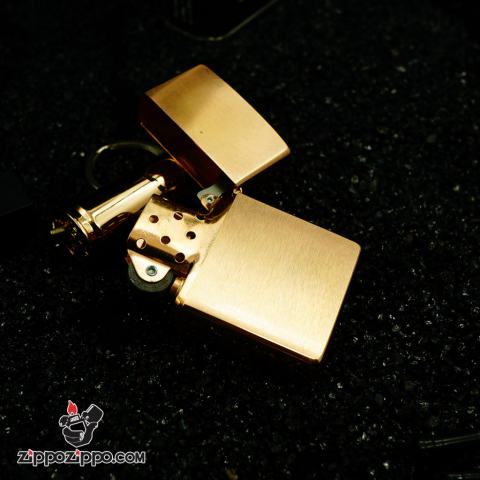 ZIPPO CỔ ĐỒNG NGUYÊN KHỐI BẢN XƯỚC MẠ VÀNG HỒNG SẢN XUẤT NĂM 1998