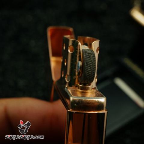 ZIPPO CỔ ĐỒNG NGUYÊN KHỐI MẠ VÀNG HỒNG SẢN XUẤT NĂM 1997