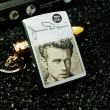 Zippo Cổ In Hình Diễn Viên James Dean Kèm Chữ Ký Năm 2000