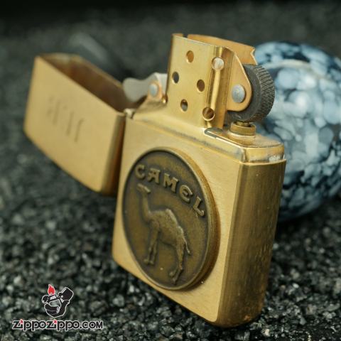 zippo cổ mầu đồng nguyên chất hình camel chu niên 1932 - 1992