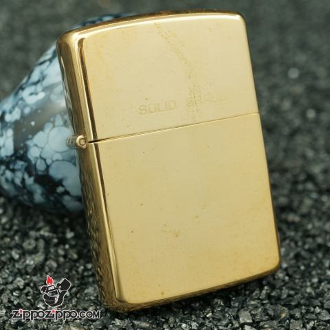 zippo cổ nguyên chất Brass bản bóng chu niên 1932-1988