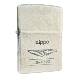 ZIPPO CỔ SẢN XUẤT NĂM 1999 CHỦ ĐỀ CHIM MỸ MẠ BẠC CỔ - Mã SP: ZPC4257-12